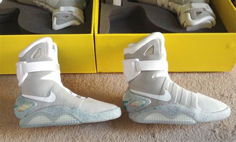 all white nike air mags replica|air mags self lacing.